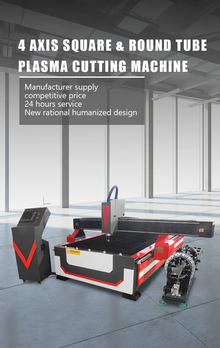 4 Axis CNC Plasma Cutter Metal Plasma Cutting Machine for Steel Plate Pipe Tube Cutting Router